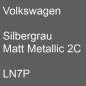 Preview: Volkswagen, Silbergrau Matt Metallic 2C, LN7P.